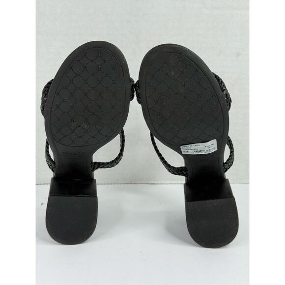 Arezzo Women's Remy Mid-Block Sandals Size 8.5B Black NWT - Picture 9 of 9